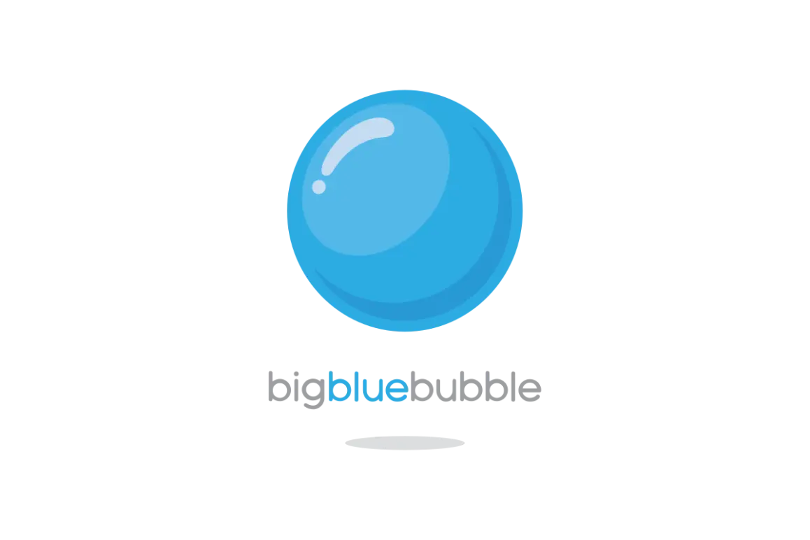 Big Blue BubbleVector SVG & PNG Logo